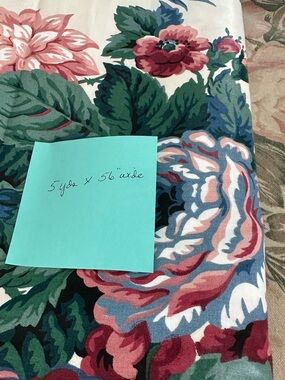 Waverly “Peace” fabric, 5 yards 56 inches wide